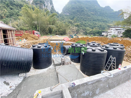 PE凈化槽應(yīng)用案例 廣西崇左大新農(nóng)村污水處理項目