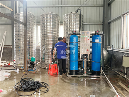 PE凈化槽應用案例 1噸反滲透純水設備 廣西東興桂鵬食品廠